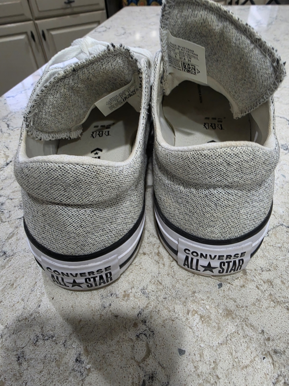 Converse Low Top Sneakers - Light Gray & White - Picture 4 of 5